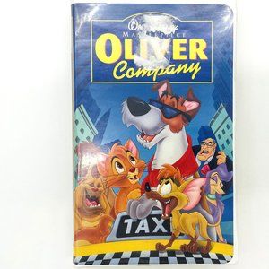 Vintage 1996 Walt Disney Home Video Oliver & Company with Bonus Items VHS Movie